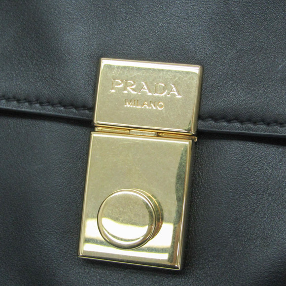 Prada Soft Sound Medium Women's Leather Handbag,Shoulder Bag Black - Picture 8 of 11